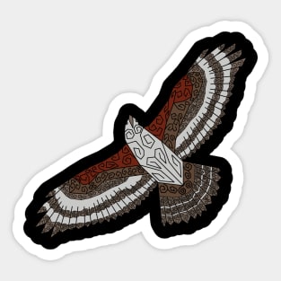 Paul's cancer support hawk Sticker